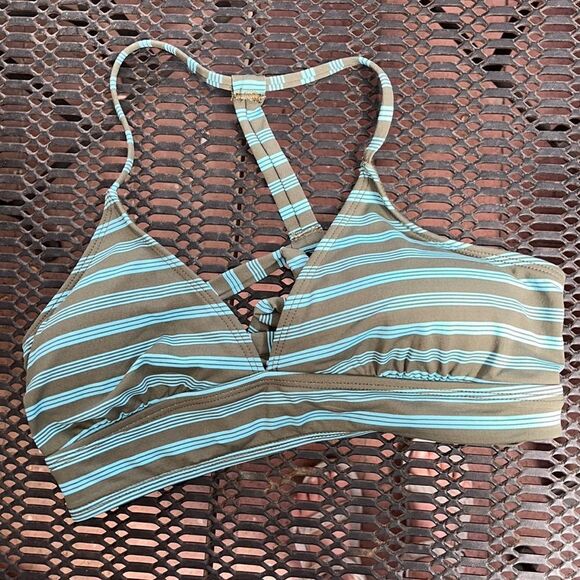 EXCELLENT CONDITION SIZE XS CARVE DESIGNS DAHLIA STRIPED BIKINI TOP - Picture 1 of 6